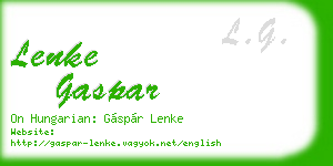lenke gaspar business card